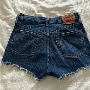 Levi's Dark Blue Jean Shorts